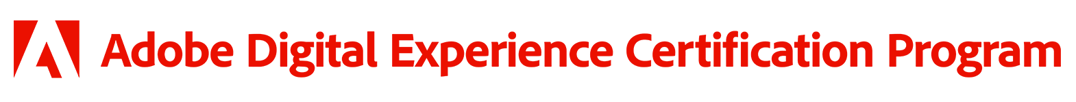 Adobe Digital Experience Certification Program